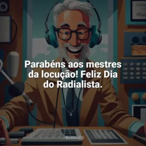 Parabéns aos mestres da locução! Feliz Dia do Radialista. Dia do Radialista