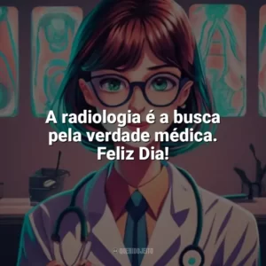 A radiologia é a busca pela verdade médica. Feliz Dia! Dia do Radiologista