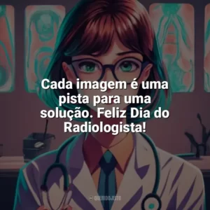 Cada imagem é uma pista para uma solução. Feliz Dia do Radiologista! Dia do Radiologista