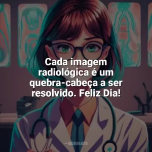 Cada imagem radiológica é um quebra-cabeça a ser resolvido. Feliz Dia! Dia do Radiologista