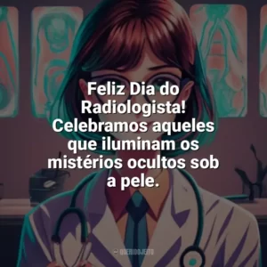 Feliz Dia do Radiologista! Celebramos aqueles que iluminam os mistérios ocultos sob a pele. Dia do Radiologista