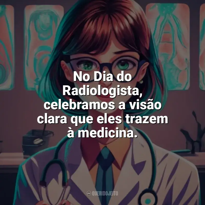 Dia do Radiologista frases: No Dia do Radiologista, celebramos a visão clara que eles trazem à medicina.