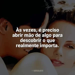 Às vezes, é preciso abrir mão de algo para descobrir o que realmente importa. Doce Novembro (Filme)