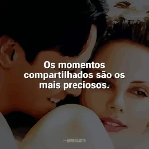 Os momentos compartilhados são os mais preciosos. Doce Novembro (Filme)