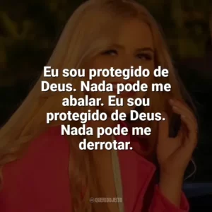 Eu sou protegido de Deus. Nada pode me abalar. Eu sou protegido de Deus. Nada pode me derrotar. Fernanda Oliver