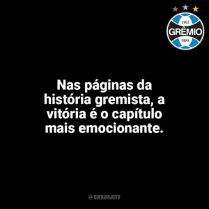 Nas páginas da história gremista, a vitória é o capítulo mais emocionante. Grêmio