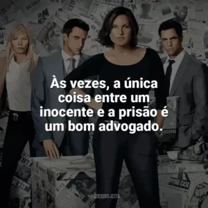 Às vezes, a única coisa entre um inocente e a prisão é um bom advogado. Lei & Ordem (Série)