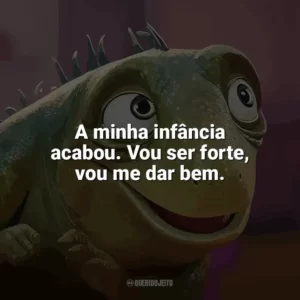 A minha infância acabou. Vou ser forte, vou me dar bem. Leo (Filme)