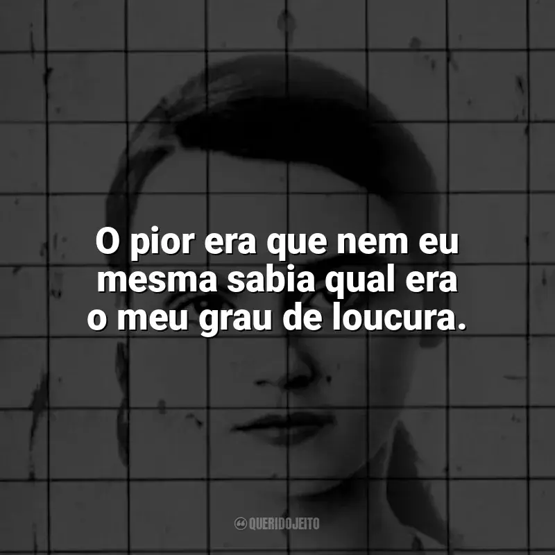Livro Eu, Christiane F., 13 anos, drogada, prostituída. frases: O pior era que nem eu mesma sabia qual era o meu grau de loucura.