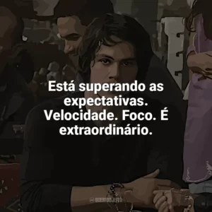 Está superando as expectativas. Velocidade. Foco. É extraordinário. O Assassino: O Primeiro Alvo (Filme)