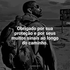 Obrigado por sua proteção e por seus muitos sinais ao longo do caminho. O Livro de Eli (Filme)