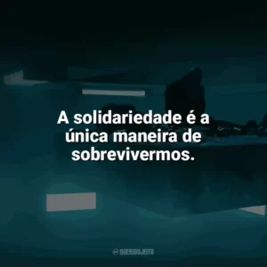 A solidariedade é a única maneira de sobrevivermos. O Poço (Filme)