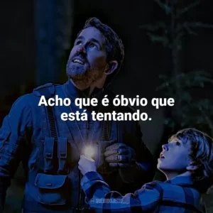 Acho que é óbvio que está tentando. O Projeto Adam (Filme)