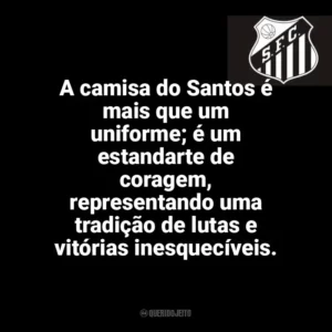 A camisa do Santos é mais que um uniforme; é um estandarte de coragem, representando uma tradição de lutas e vitórias inesquecíveis. Santos Futebol Clube