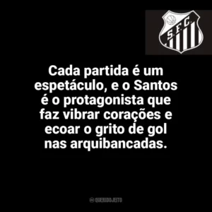 Cada partida é um espetáculo, e o Santos é o protagonista que faz vibrar corações e ecoar o grito de gol nas arquibancadas. Santos Futebol Clube