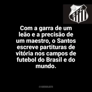 Com a garra de um leão e a precisão de um maestro, o Santos escreve partituras de vitória nos campos de futebol do Brasil e do mundo. Santos Futebol Clube