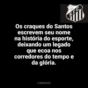 Os craques do Santos escrevem seu nome na história do esporte, deixando um legado que ecoa nos corredores do tempo e da glória. Santos Futebol Clube