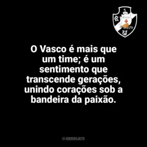 O Vasco é mais que um time; é um sentimento que transcende gerações, unindo corações sob a bandeira da paixão. Vasco da Gama