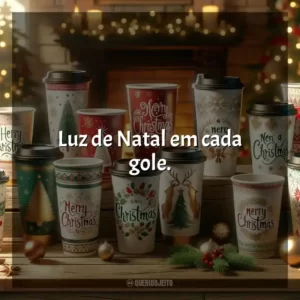 Luz de Natal em cada gole.
