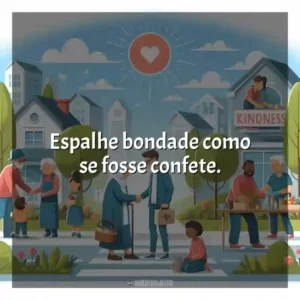 Espalhe bondade como se fosse confete.
