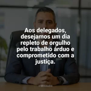 Aos delegados, desejamos um dia repleto de orgulho pelo trabalho árduo e comprometido com a justiça. Dia do Delegado