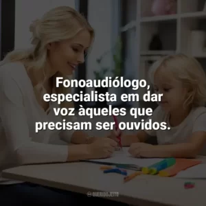 Fonoaudiólogo, especialista em dar voz àqueles que precisam ser ouvidos. Dia do Fonoaudiólogo