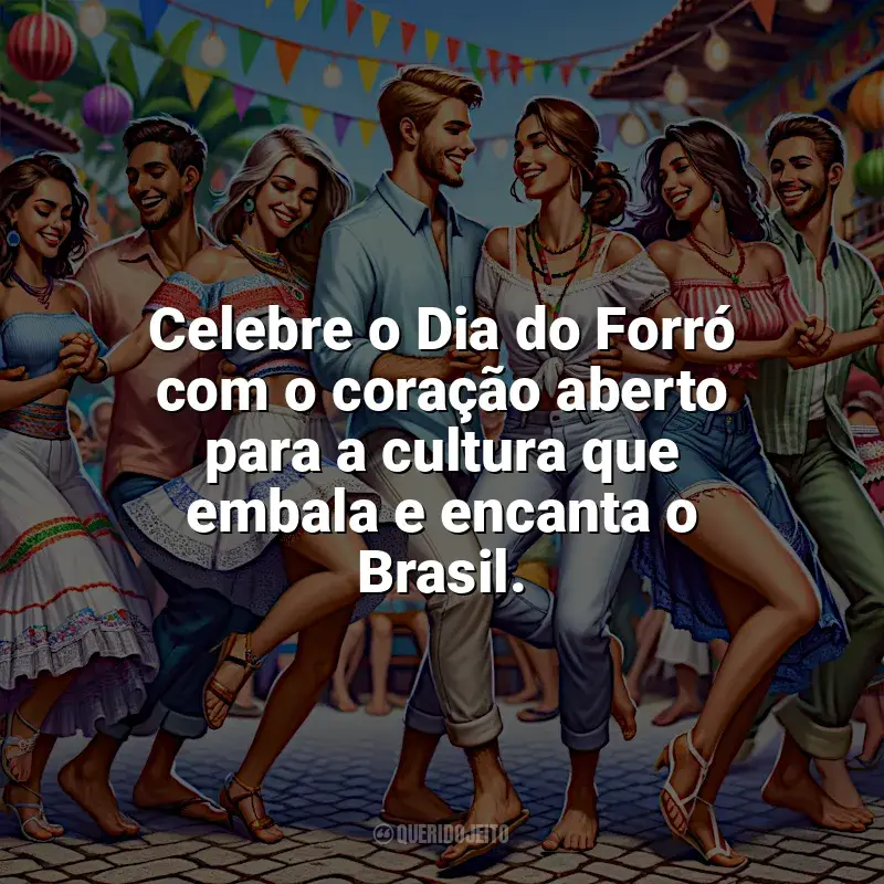 Frases do Dia do Forró: Celebre o Dia do Forró com o coração aberto para a cultura que embala e encanta o Brasil.