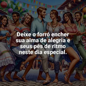 Deixe o forró encher sua alma de alegria e seus pés de ritmo neste dia especial. Dia do Forró
