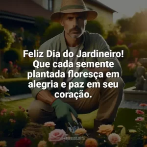 Feliz Dia do Jardineiro! Que cada semente plantada floresça em alegria e paz em seu coração. Dia do Jardineiro