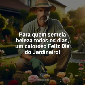 Para quem semeia beleza todos os dias, um caloroso Feliz Dia do Jardineiro! Dia do Jardineiro