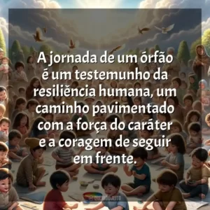 A jornada de um órfão é um testemunho da resiliência humana, um caminho pavimentado com a força do caráter e a coragem de seguir em frente.