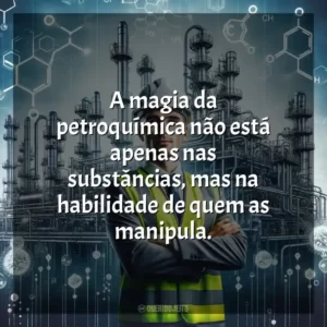 A magia da petroquímica não está apenas nas substâncias, mas na habilidade de quem as manipula.