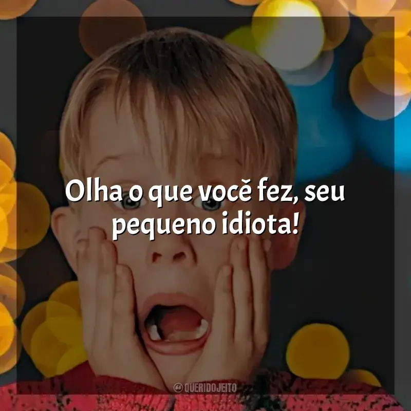 Frases do filme Esqueceram de Mim: Olha o que você fez, seu pequeno idiota!