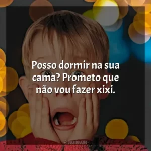 Posso dormir na sua cama? Prometo que não vou fazer xixi.