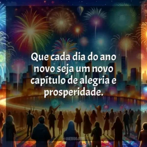 Que cada dia do ano novo seja um novo capítulo de alegria e prosperidade.