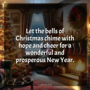 Let the bells of Christmas chime with hope and cheer for a wonderful and prosperous New Year. Natal em Inglês
