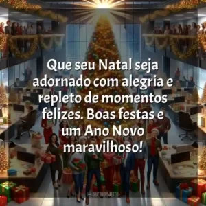 Que seu Natal seja adornado com alegria e repleto de momentos felizes. Boas festas e um Ano Novo maravilhoso!