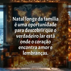 Natal longe da família é uma oportunidade para descobrir que o verdadeiro lar está onde o coração encontra amor e lembranças.