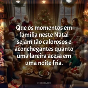 Que os momentos em família neste Natal sejam tão calorosos e aconchegantes quanto uma lareira acesa em uma noite fria.