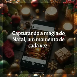 Capturando a magia do Natal, um momento de cada vez.