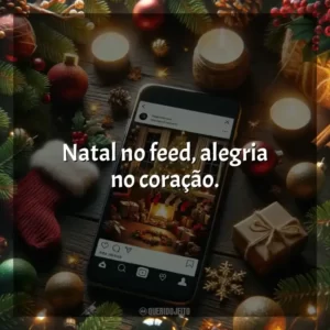 Natal no feed, alegria no coração.