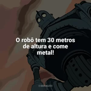 O robô tem 30 metros de altura e come metal! O Gigante de Ferro (Filme)