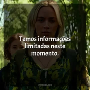 Temos informações limitadas neste momento. Um Lugar Silencioso 2 (Filme)