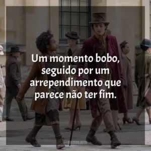 Um momento bobo, seguido por um arrependimento que parece não ter fim.