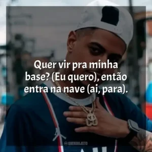 Quer vir pra minha base? (Eu quero), então entra na nave (ai, para). Biel Do Furduncinho