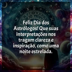 Feliz Dia dos Astrólogos! Que suas interpretações nos tragam clareza e inspiração, como uma noite estrelada.