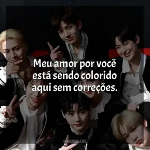 Meu amor por você está sendo colorido aqui sem correções. ENHYPEN