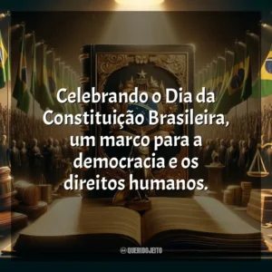 Celebrando o Dia da Constituição Brasileira, um marco para a democracia e os direitos humanos.