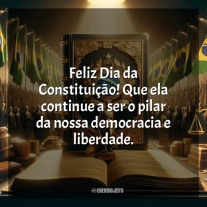 Feliz Dia da Constituição! Que ela continue a ser o pilar da nossa democracia e liberdade.