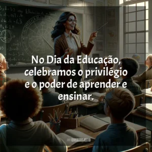 No Dia da Educação, celebramos o privilégio e o poder de aprender e ensinar.